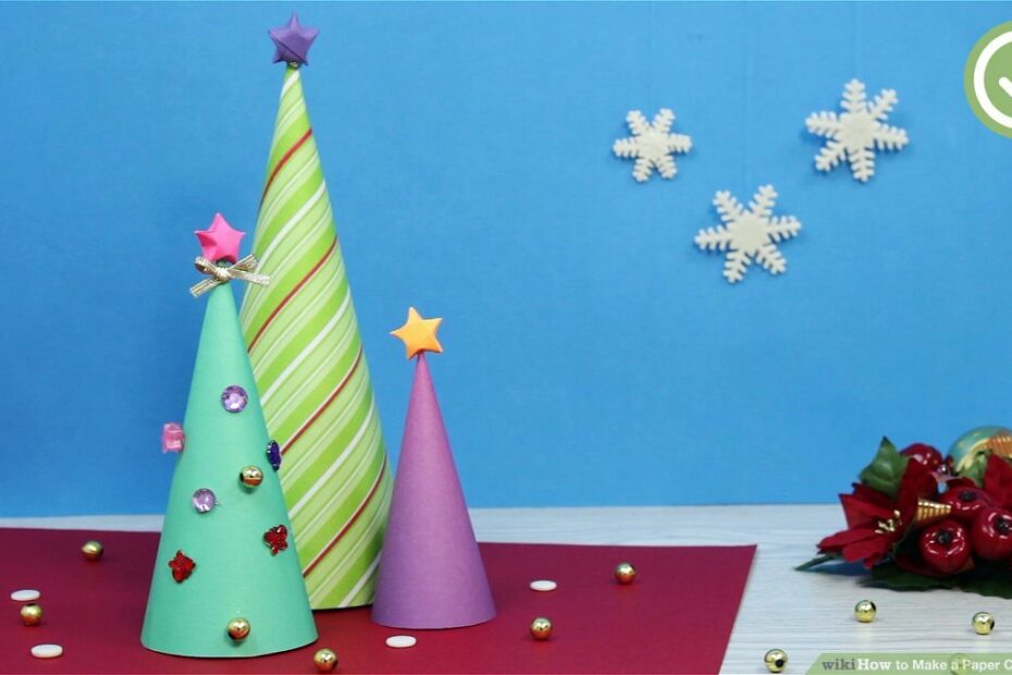 3 Ways To Make A Paper Christmas Tree - Wikihow