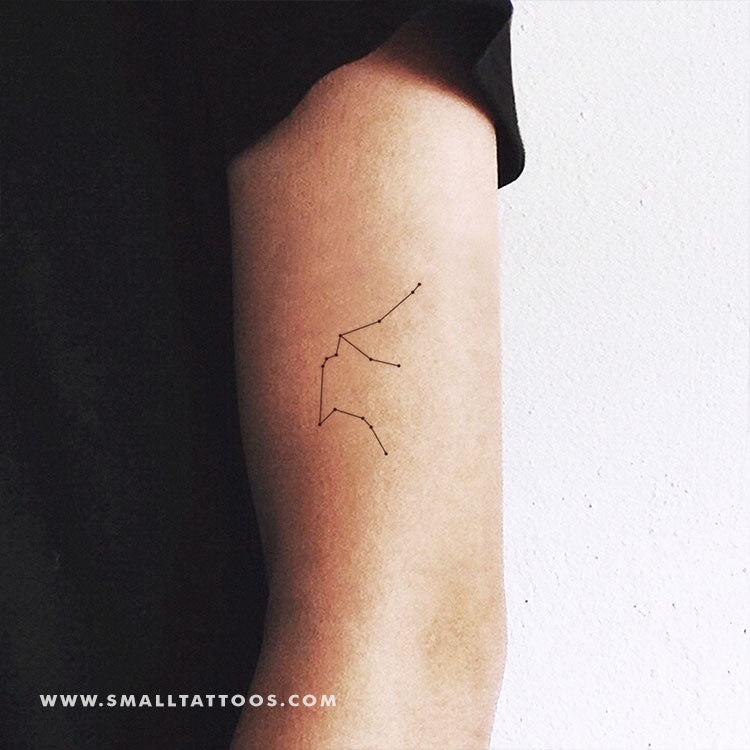 Aquarius Constellation Temporary Tattoo (Set Of 3) – Small Tattoos