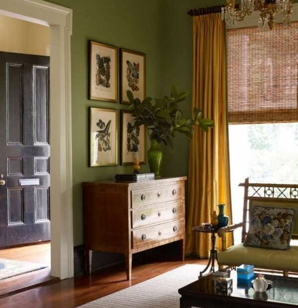 15+ What Color Curtains Go With Olive Green Walls | Living Room Green,  Trendy Living Rooms, Green Rooms