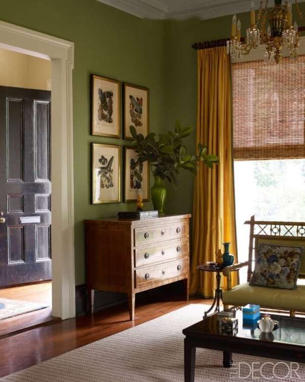 15+ What Color Curtains Go With Olive Green Walls | Living Room Green,  Trendy Living Rooms, Green Rooms