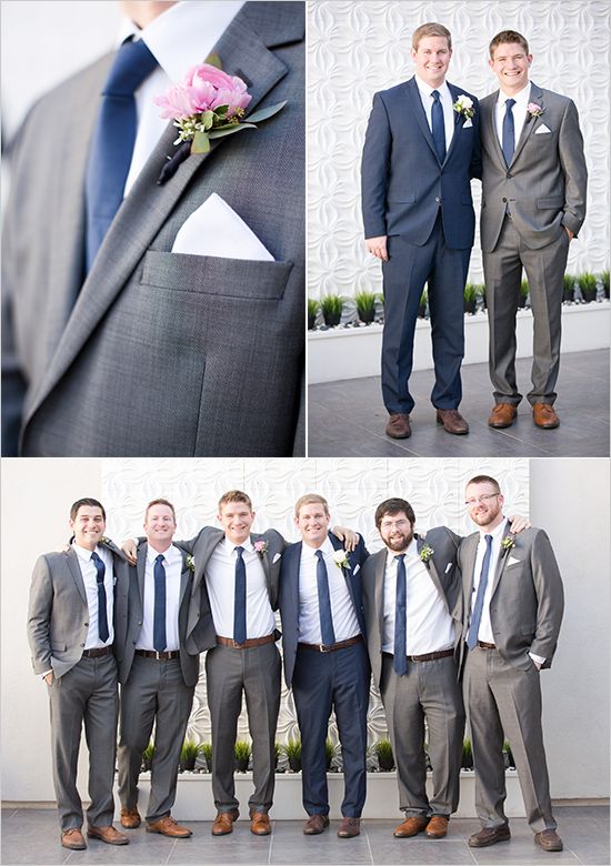 Gold And Navy Wedding | Groomsmen Grey, Navy Groomsmen, Groomsmen Suits