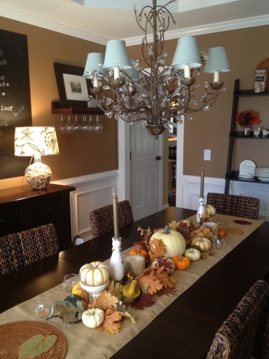 51 Beautiful And Cozy Fall Dining Room Décor Ideas - Digsdigs