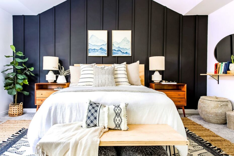 15 Stylish Bedroom Accent Wall Ideas - Diy Accent Wall Photos