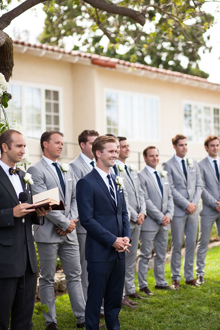 Modern Garden Party In Southern California | Groomsmen Grey, Groom And  Groomsmen, Best Wedding Suits