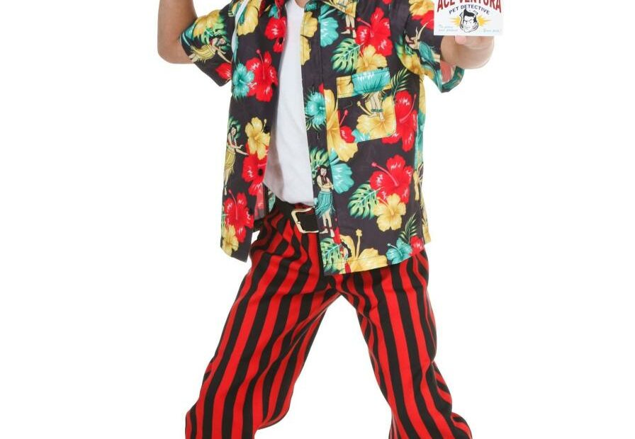 Child Ace Ventura Costume With Wig