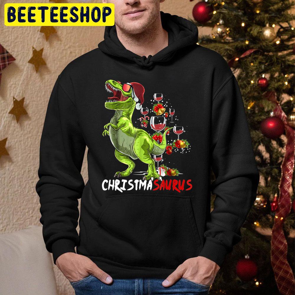 Christmasaurus Funny Dinosaur Christmas Trending Unisex Hoodie - Beeteeshop