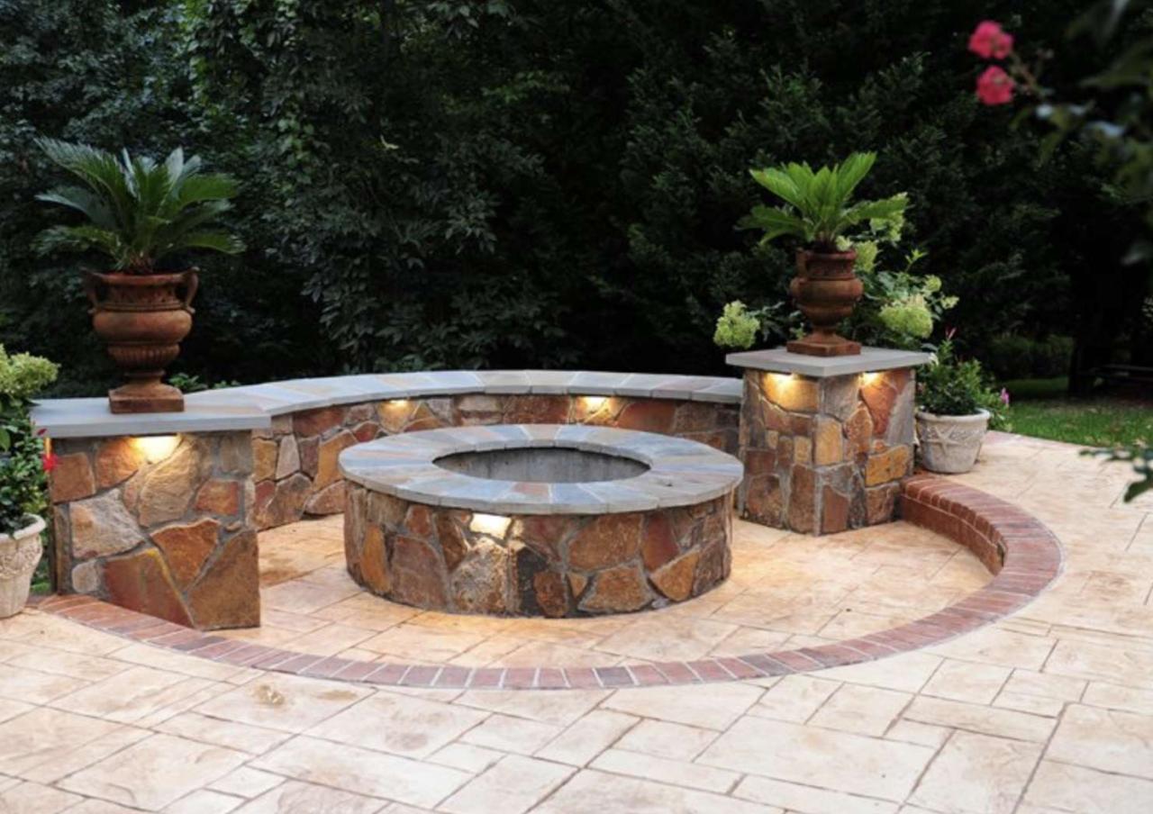 21 Stone Fire Pit Ideas For A Rustic Outdoor Space