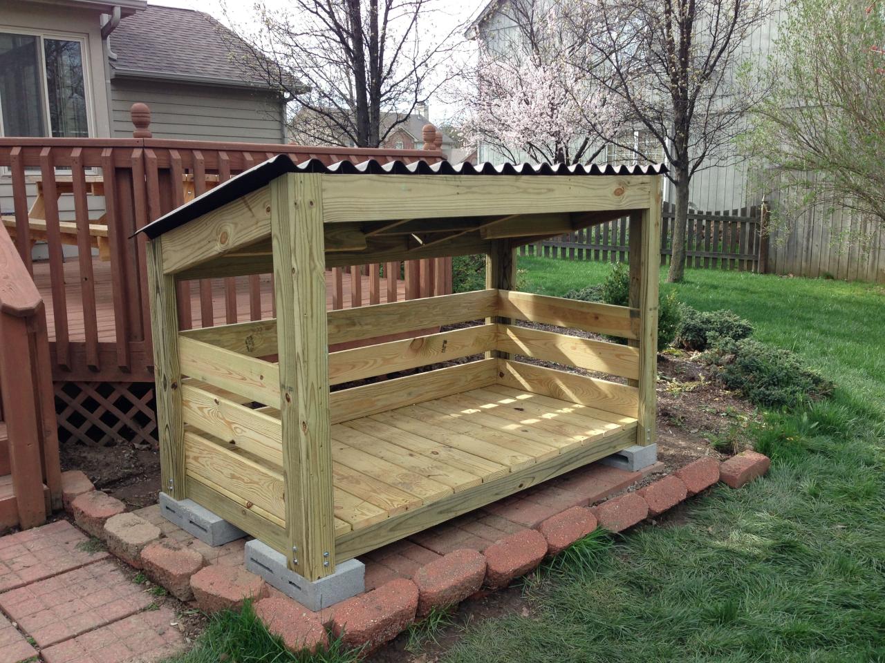 Woodshed To Store All The Wood For Our Fireplace And Fire Pit. | Firewood  Shed, Firewood Storage, Outdoor Firewood Rack