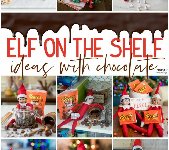 Elf On The Shelf Hershey Kiss + Elf On The Shelf Ideas With Chocolate