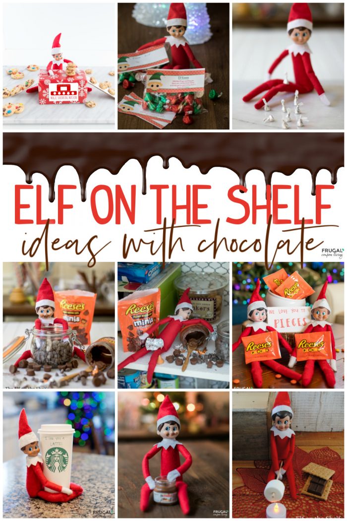 Elf On The Shelf Hershey Kiss + Elf On The Shelf Ideas With Chocolate