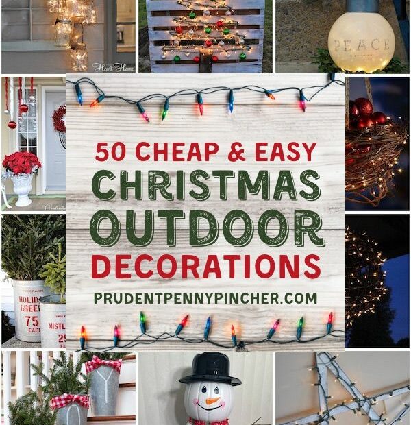 60 Cheap And Easy Diy Outdoor Christmas Decorations | Christmas Decorations  Diy Outdoor, Easy Christmas Diy, Easy Outdoor Christmas Decorations