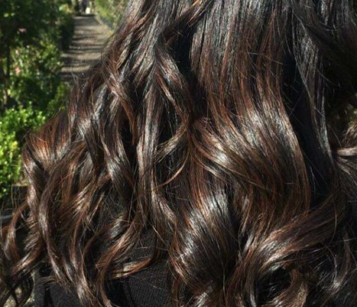 My First Balayage! Chocolate Brown On Black Hair 💖 | Brunette Hair Color,  Hair Color For Black Hair, Black Hair With Highlights