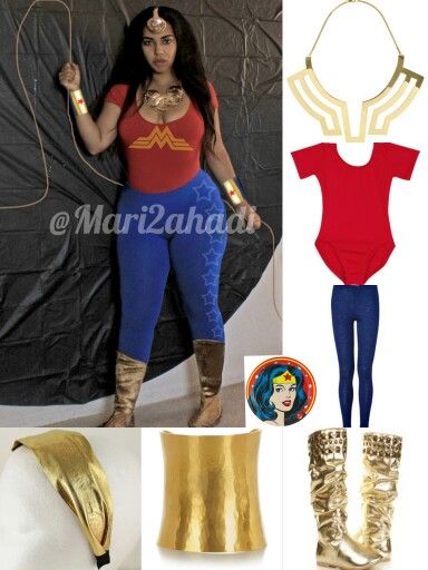 Diy Last Minute Costume Wonder Woman Polyvore Idea | Diy Superhero Costume, Wonder  Woman Outfit, Super Hero Outfits