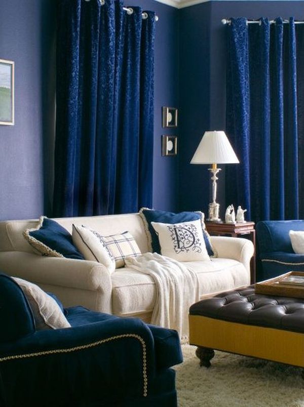 Cool Blue Living Room Ideas | Navy Blue Living Room, Blue Living Room,  Curtains Living Room