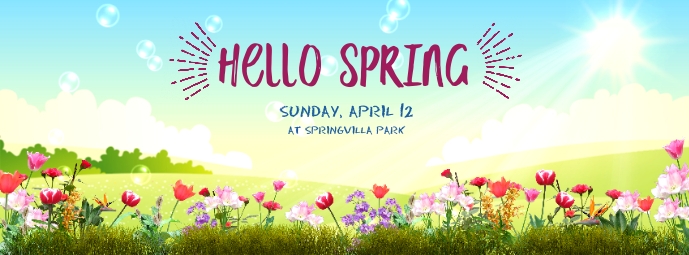 Hello Spring Template | Postermywall