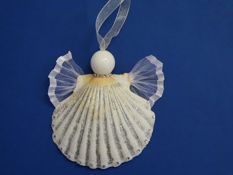 Seashell Craft -How To Make A Shell Angel For Christmas. - Youtube