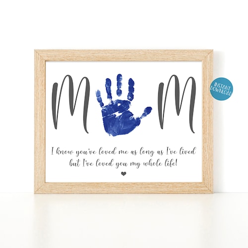 Handprint Keepsake Gift For Mom Mother'S Day Poem - Etsy