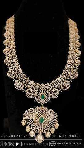 Diamond Haram Destination Jewelry Rubies Emeralds Bridal Diamond Neckl –  Nihira