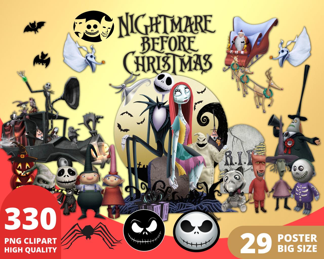 Nightmare Clipart - Etsy