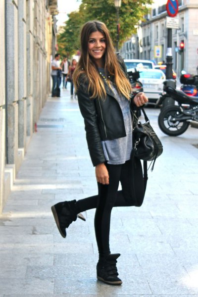 How To Style Black Wedge Sneakers: Best 13 Outfit Ideas For Women - Fmag.Com