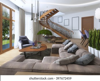 714 Wooden Staircase On Second Floor Images, Stock Photos & Vectors |  Shutterstock