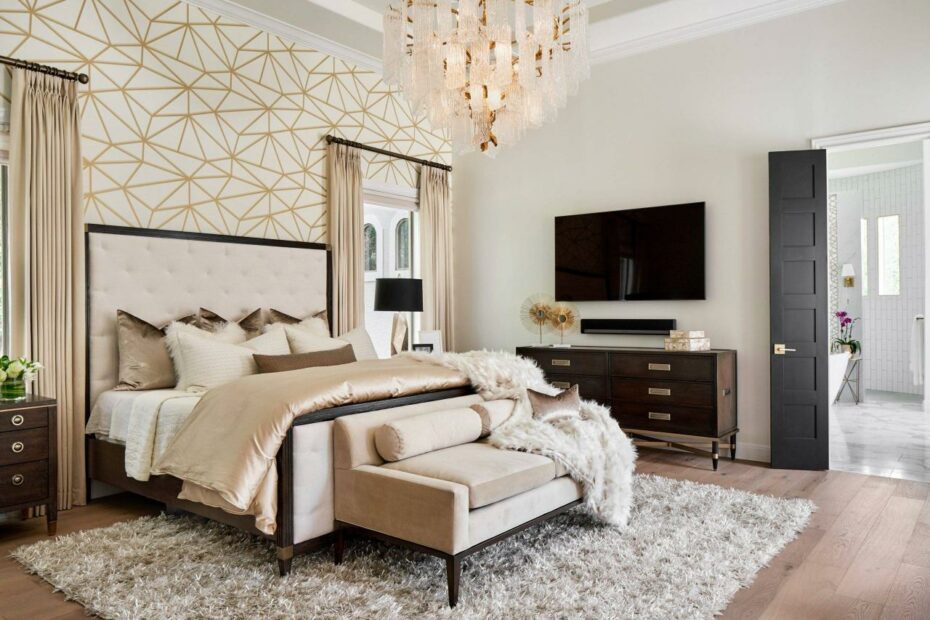 Wallpaper Accent Walls For A Serene Atmosphere In The Bedroom
