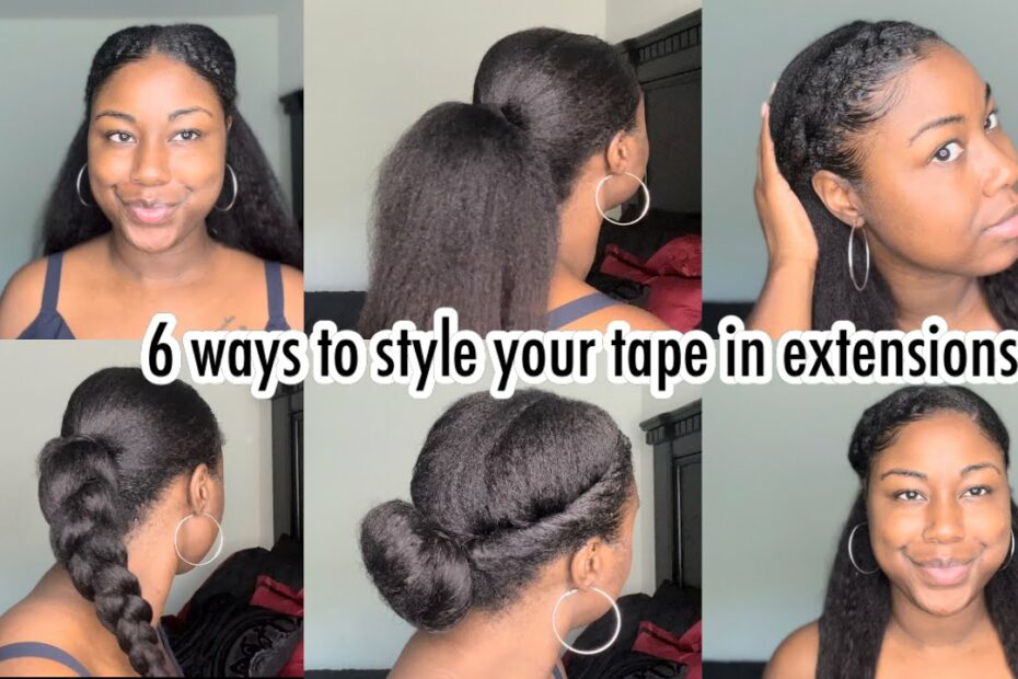 6 Easy Hairstyles To Do With Tape In Hair Extensions | Betterlength -  Youtube