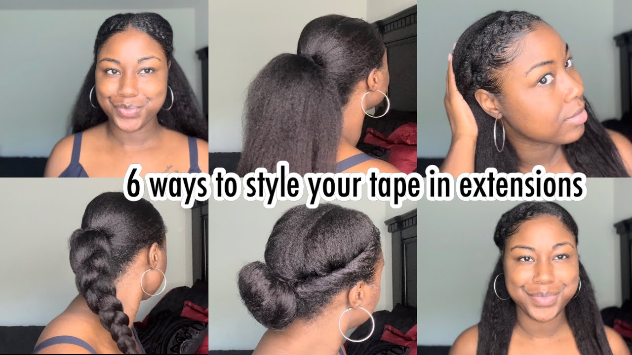 6 Easy Hairstyles To Do With Tape In Hair Extensions | Betterlength -  Youtube