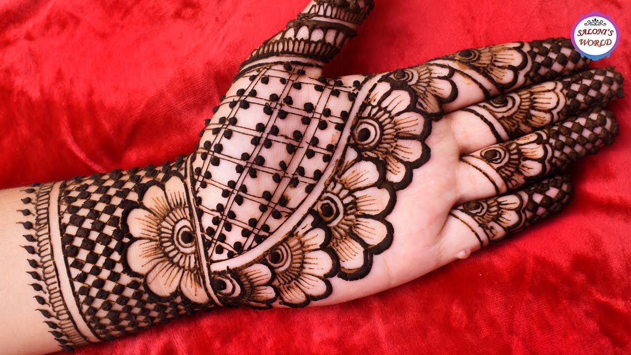 Latest Arabic Front Hand Mehndi Design - Simple Flower Henna Mehndi By  Jyoti Sachdeva - Youtube