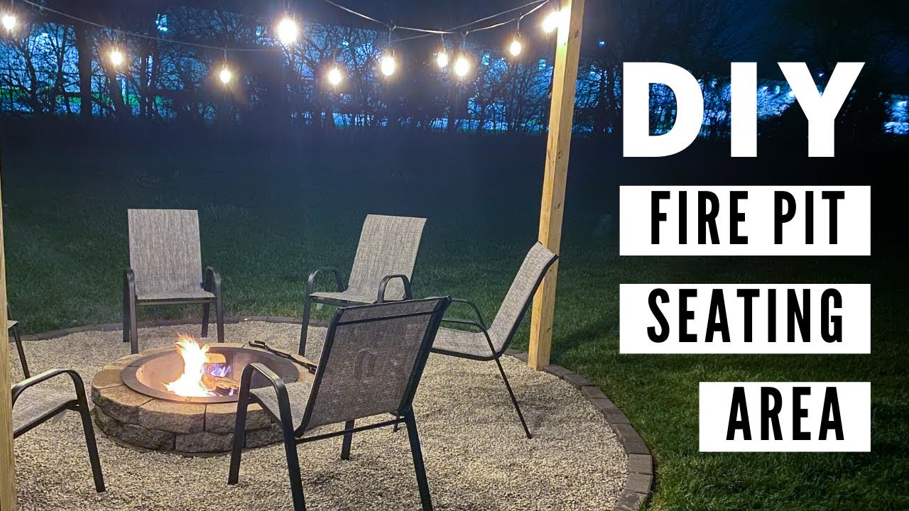 Building A Diy Fire Pit Seating Area - Youtube