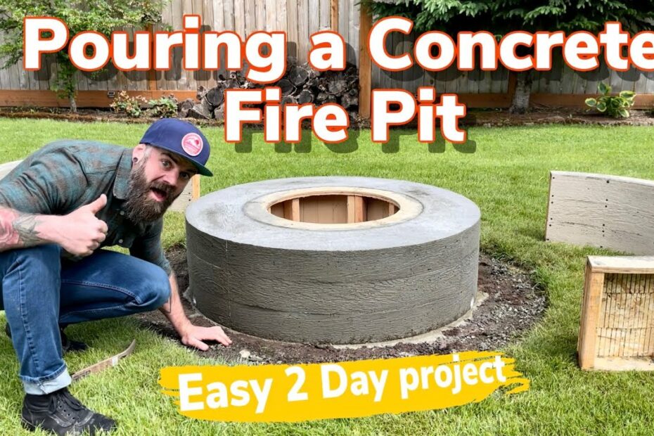 Making A Concrete Fire Pit The Right Way || Ultimate Fire Pit Build -  Youtube