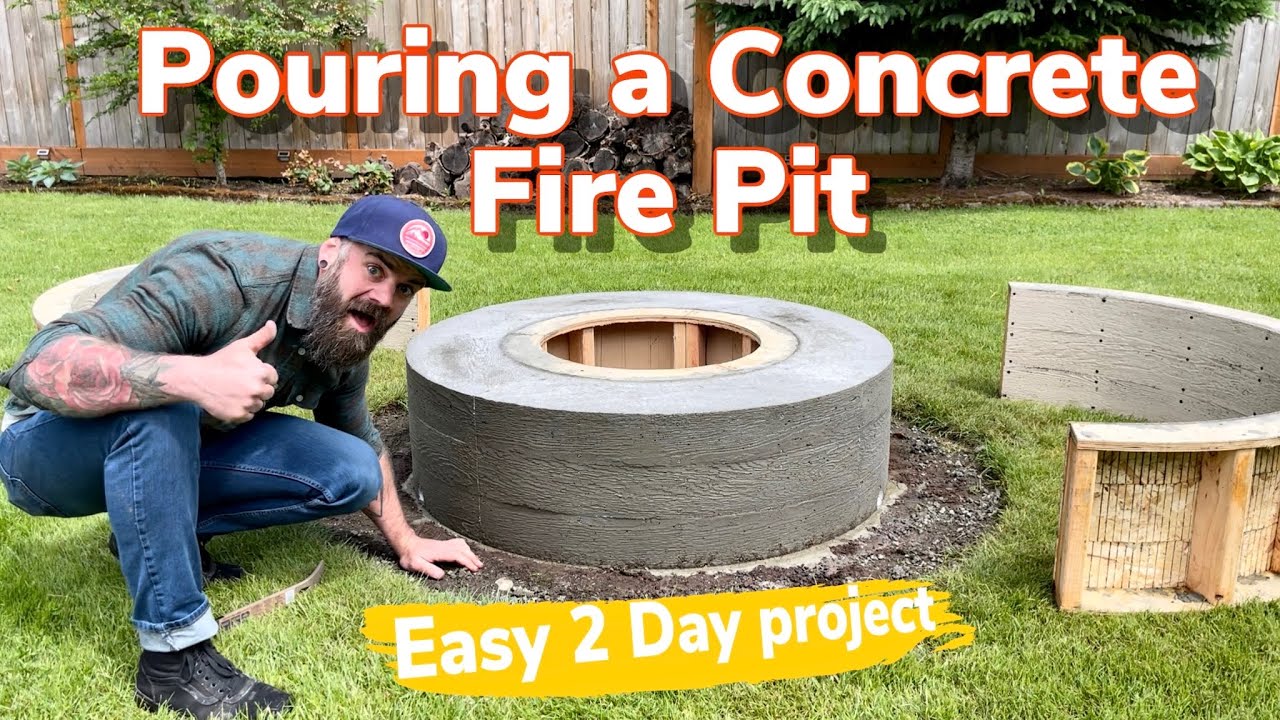 Making A Concrete Fire Pit The Right Way || Ultimate Fire Pit Build -  Youtube