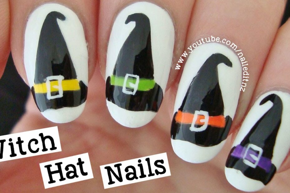 Witch Hat Nail Art | Halloween Tutorial - Youtube