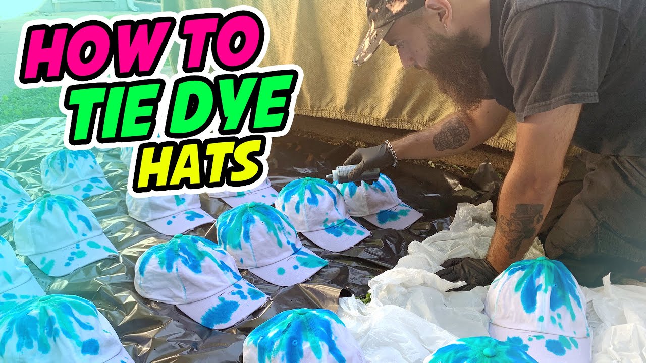 How To Tie Dye Hats | Whadafunk Stories Week 19 - Youtube