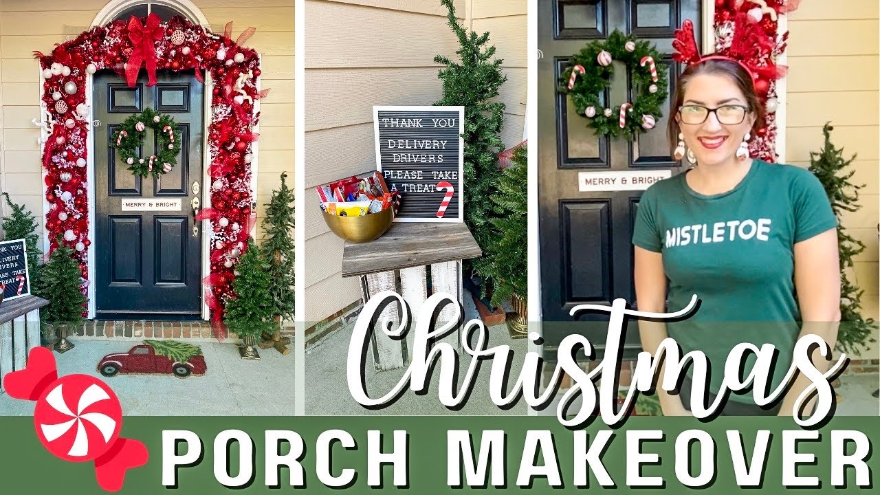 2021 Christmas 🎄 Front Porch Makeover | Outdoor Christmas Decorations | Christmas  Diy Decor - Youtube