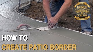 Create Borders On Concrete Overlay - Youtube