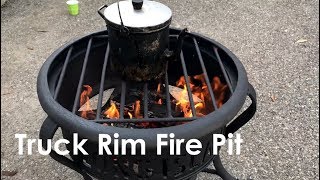Diy Truck Rim Fire Pit ($0 Build) - Youtube