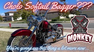 Harley-Davidson Cholo Softail Bagger? How Will Hard Bags Look On A Cholo Heritage  Softail - Youtube