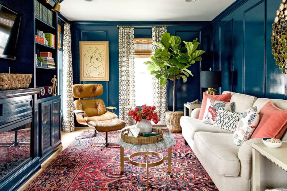 17 Distinctive Ways To Decorate With Blue Walls In Every Shade