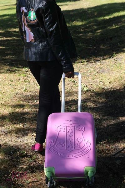 Alpha Kappa Alpha Sorority Carry On Luggage | Sorority Greek Apparel And  Accessories