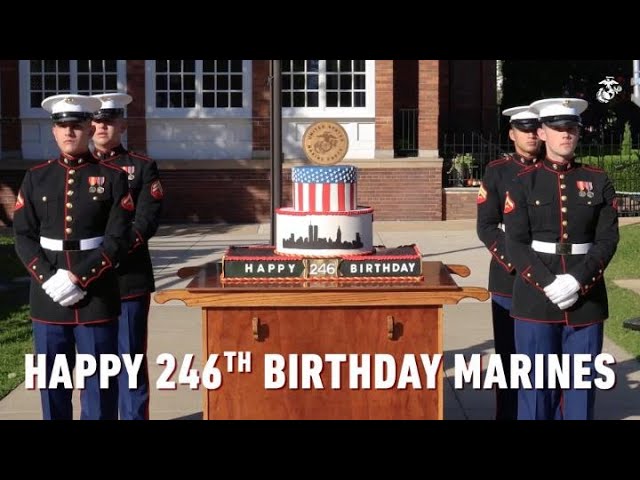Happy 246Th Birthday Marines - Cake Cutting Ceremony - Youtube
