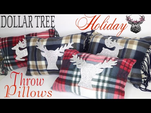 Dollar Tree Diy Christmas Pillows 🎄 No Sew Pillow - Youtube