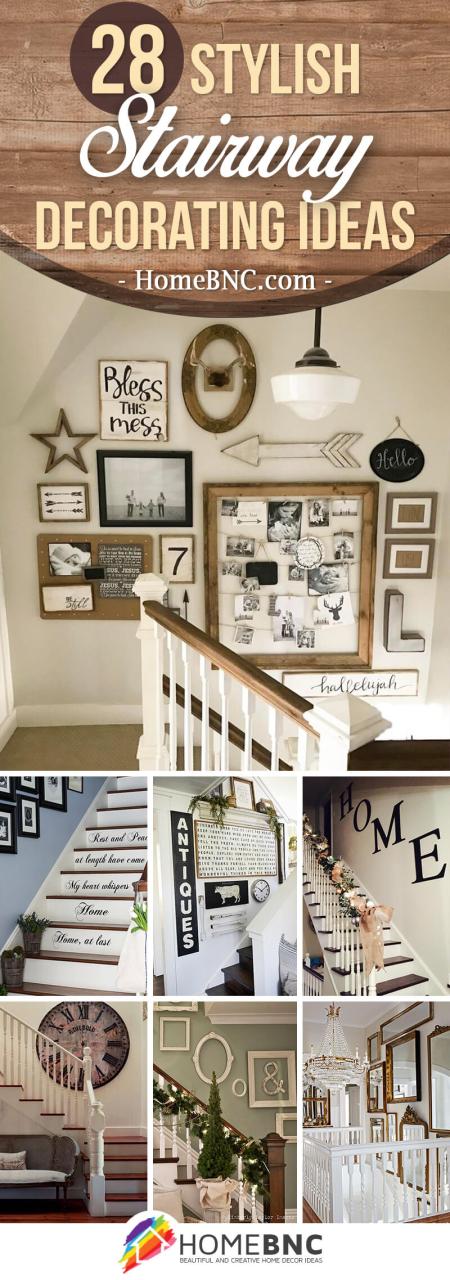 28 Best Stairway Decorating Ideas And Designs For 2022