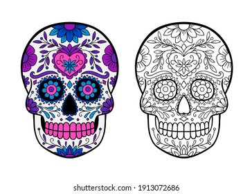 3,464 Sugar Skull Hand Draw Images, Stock Photos & Vectors | Shutterstock