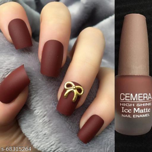 Cemera Chocolate Brown Matte Nail Polish