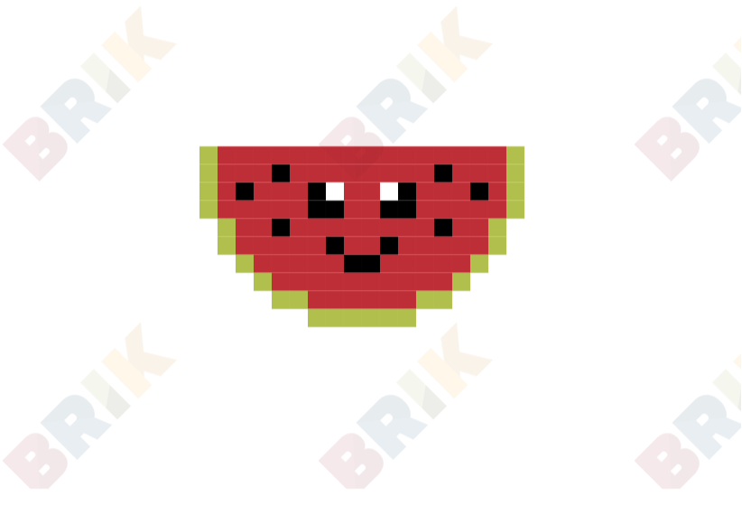 Watermelon Pixel Art – Brik