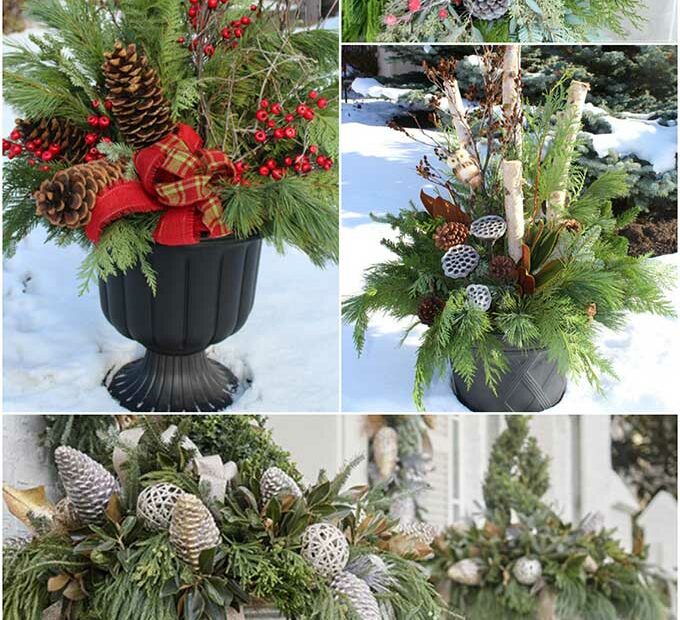 20 Beautiful Winter Planter Ideas - House Of Hawthornes