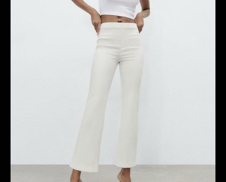 Zara Mini Flare Pants White (New), Women'S Fashion, Bottoms, Other Bottoms  On Carousell