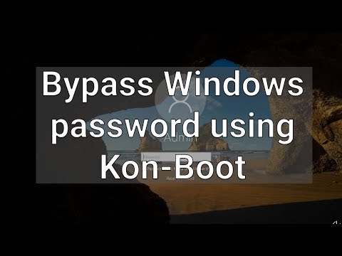 How to bypass a Windows password using Kon-Boot