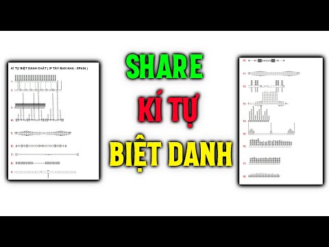 SHARE KÍ TỰ BIỆT DANH FACEBOOK | VTD TRICKER